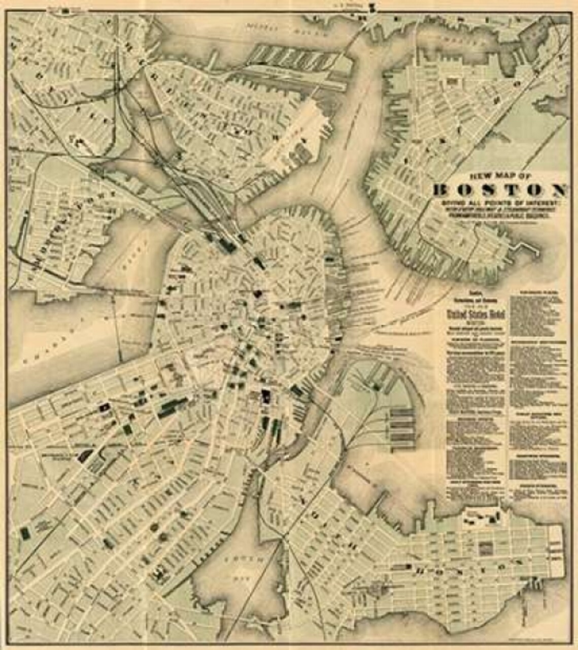 Boston Massachusetts 1884 Poster Print by Tilly Haynes - Item # VARPDX295084